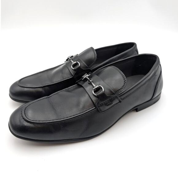 Nordstrom Cooper Bit Loafer Shoes Slip-On Men's Black Size US10M EU43 - Picture 1 of 11